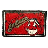 Welcome Mat Bleached-Cleveland Indians