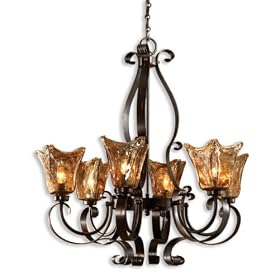 Uttermost 21006 Vetraio 6-Light Chandelier, Oil Rubbed Bronze Finish by Uttermost