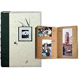 Pioneer Eco Ltd. Series Bound Photo Album, Designer Style Color Covers with Natural Brown Paper Pages, Holds 300 4' x 6' Photos, 3 Per Page.