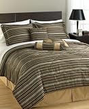 Pem America Dillon Brown 7-Piece Comforter Set, Queen