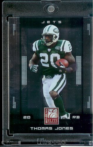 2008 Donruss Elite # 67 Thomas Jones - New York Jets - NFL Football Card in Protective Screw Down Display Case !