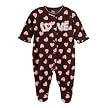 Newborn Girls' Just One Year Love Fleece SNP - Brown/Pink