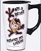 Ceramic TAZ Tasmanian Devil Travel Mug