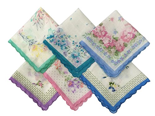 Uniquezone Colorful Floral Handkerchief Wendding Party Fabric Hanky