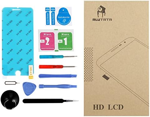 Alutata LCD Display screen For iPhone 4s Replacement Parts And Full Set LCD Screen Replacement with Cell Phone Replacement Full Assembly for iPhone 4s and Free Tools (Black)