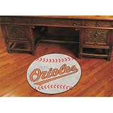 Baltimore Orioles MLB Baseball" Round Floor Mat (29")"