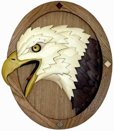 A Woodworking Plan to Scrollsaw Your Own Intarsia Eagle Head