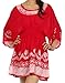 Sakkas Ketana Women's Embroidered Batik Gauzy Cotton Tunic Blouse