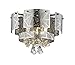 COSMO - LASER CUT IN A CHROME FINISH WITH CRYSTAL FLUSH MOUNT