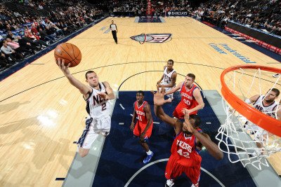 Philadelphia 76ers v New Jersey Nets: Jordan Farmar Photographic Poster Print by David Dow, 24x36