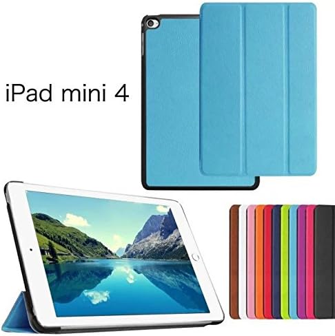 Whttle iPad Mini 4 Case - Ultra Slim Lightweight Smart-shell Stand Cover Case With Auto Wake / Sleep for Apple iPad Mini 4 7.9 inch Tablet (Blue)