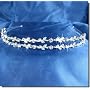 Bridal Wedding Tiara Crown Double Band With Leaves C5346