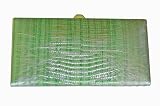 Lodis Flat wallet Green Croc