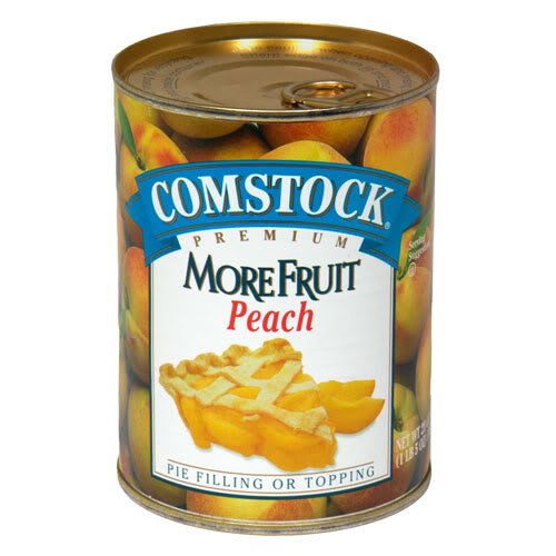 Comstock Pie Filling, More Fruit, Peach, 21 oz (Pack of 9)