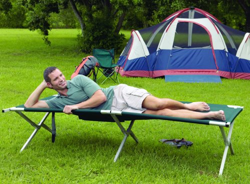 Texsport King Kot Giant Folding Camp Cot (Green, 83-Inch X 35-Inch X 20-Inch )