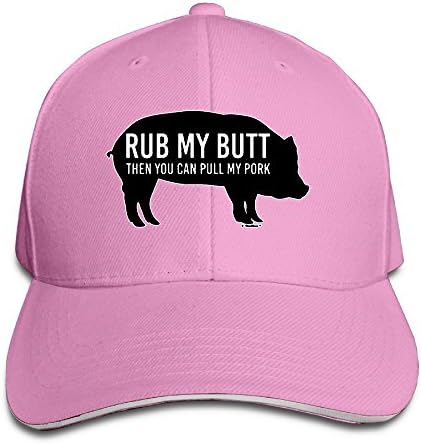 Rub My Butt Then You Can Pull My Pork Mens Best Sunscreen Adjustable Baseball Hat