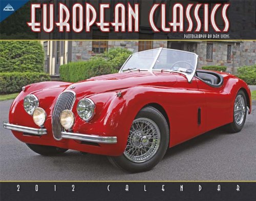 2012 European Classic Cars 11X14 Wall  calendar