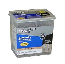 5# TAN 2-1/2" Composite Screw Phillips II PLus