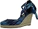 C Label Rollin-3 Womens Lace Up Criss Cross Espadrille Wedge Sandal