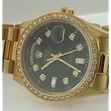 Rolex President watch 18K yellow gold diamonds mint by Rolex