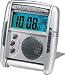 Seiko Travel Alarm Get Up and Glow Clock Silver-Tone Metallic Case