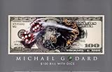 $100 Bill with Dice - Artist: Godard - Art Print on Canvas - Image Size: 36.00 by 24.00 inches Art Print on Canvas