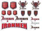 Paintball DYE 2008 Ironmen Sticker Sheet NEW