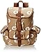 Wild Pair Printed Canvas Backpack With Faux Leather Trim