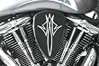 Baron Custom Accessories Big Air Kit - Pinstripe Black BA-2080-13B