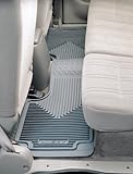Husky Liners 52012 Heavy Duty Gray Rubber Rear Floor Mat - Pack of 2