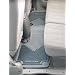 Husky Liners 52012 Heavy Duty Gray Rubber Rear Floor Mat - Pack of 2