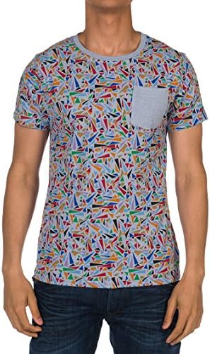 Artistry In Motion Geo Pocket Tee Multi-Color Xl