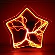 Luminglas 16" Star Plasma Illumination Display Set Sinlge Color RED Contemporary Luminglass Disk/Disc Night Light (164)
