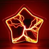 Luminglas 16" Star Plasma Illumination Display Set Sinlge Color RED Contemporary Luminglass Disk/Disc Night Light (164)