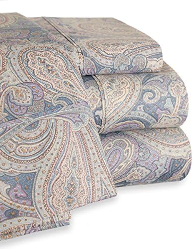 Trade Linker 200 Thread Count Sheet Set, Full, Paisley