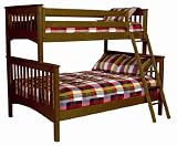 Bolton Furniture Mission Twin over Full Bunk in Cherry