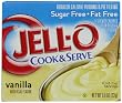 Jell-O Cook & Serve Pudding & Pie Filling, Sugar-Free, Fat Free, Vanilla, 0.8-Ounce Boxes (Pack of 24)