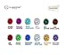Stud Earrings, GLIMMERING Birthstone Earrings for Women and Girls,Crystal Earring Studs with Certificate and Warranty, Hypoallergenic Stud Earrings