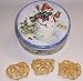 Scott's Cakes 1 lb. White Chocolate Covered Pretzel with Peanuts in a Classic Snowman Tin
