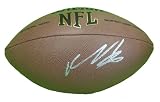 Vernon Davis Autographed NFL Wilson Composite Football, San Francisco 49ers, Maryland Terrapins, Proof Photo of Vernon Signing for Us.