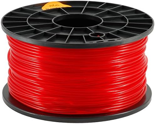 justpla - High Quality Translucent Red 3mm PLA Filament for 3D Printers
