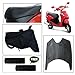Vheelocity Combo of 72597 Black Motorcycle Body and Seat Cover with Foot Mat and Free Acupressure Grip for Hero Pleasure RS.599.00