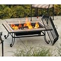 Rectangular Tile Outdoor Fire Bowl