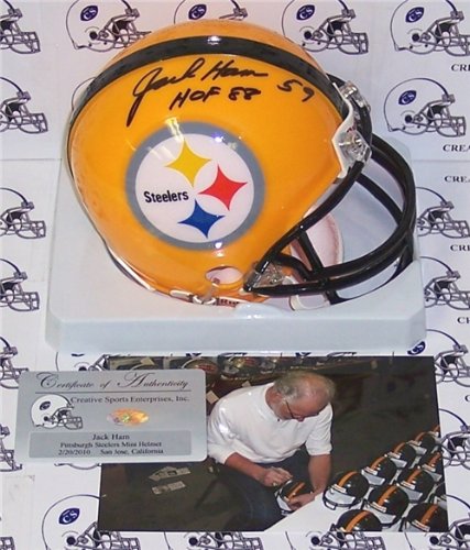 Jack Ham Autographed/Hand Signed Steelers Mini Helmet
