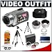 Sony Handycam DCR-SR300 HDD 40GB Wide/16:9 Digital Video Camcorder + .5x Wide Angle & 2x Telephoto Camera/Video Lens Set + 3-Piece Filter Kit (37mm UV/FLD/PL) + Deluxe Photo/Video 57