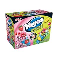 Kellogg's YoGos Variety Pack, 4.8-Ounce, 6-Count Boxes (Pack of 8)
