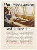1985 Philippine Airlines Our Skybeds are Free Print Ad (22835)