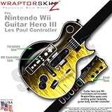 Fire Yellow Flames Skin by WraptorSkinz TM fits Nintendo Wii Guitar Hero II ....
