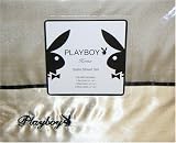 Playboy Home CHAMPAGNE Satin FULL Size Sheet Set
