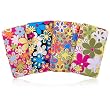 Funky Bright Flower Flat Clutch Opera Wallet -- Several Color Options